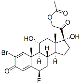 CAS#: 60864-62-2, 2-Bromo-6beta-Fluoro-11alpha,17,21-Trihydroxypregna-1,4-Diene-3,20-Dione 21-Acetate