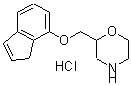 CAS 登录号：60929-23-9， 2-[(1H-茚-7-基氧基)甲基]-吗啉
