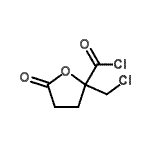 CAS 登录号：60947-38-8， 2-(氯甲基)-5-氧代四氢-2-呋喃甲酰氯