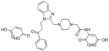 CAS#: 60960-29-4, N-Isopropyl-4-[[1-(3-Oxo-3-Phenylpropyl)-1H-Benzimidazol-2-Yl]Methyl]Piperazine-1-Acetamide Dimaleate