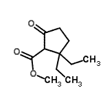 CAS 登录号：609806-73-7， 甲基2,2-二乙基-5-氧代环戊烷羧酸酯
