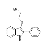 CAS#: 61021-64-5, 2-[(2-Phenyl-1H-Indol-3-Yl)Sulfanyl]Ethanamine