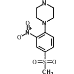 CAS 登录号：610275-77-9， 1-[4-(甲基磺酰基)-2-硝基苯基]哌嗪