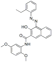 CAS 登录号：61050-46-2， N-(2,5-二甲氧基苯基)-4-[(2-乙基苯基)偶氮]-3-羟基萘-2-甲酰胺
