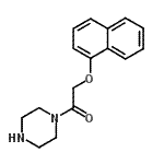 CAS 登录号：610802-14-7， 2-(1-萘基氧基)-1-(1-哌嗪基)乙酮