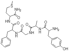 CAS 登录号：61090-95-7， L-酪氨酰-D-丙氨酰甘氨酰-L-苯丙氨酰-L-蛋氨酰胺