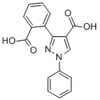 CAS 登录号:6110-61-8, 3-(2-羧基苯基)-1-苯基-1H-吡唑-4-羧酸