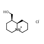 CAS 登录号：6113-09-3， (1R,9aR)-1-(羟基甲基)八氢-2H-喹嗪鎓氯化物