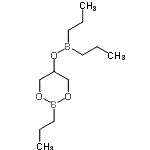CAS 登录号：61142-54-9， 2-丙基-1,3,2-二氧硼杂环己烷-5-基二丙基硼酸酯