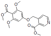 CAS 登录号：61166-29-8， 4-(3',5'-二甲氧基-4'-羧基苯氧基甲基)烟酸二甲酯