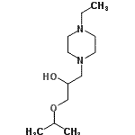 CAS#: 612048-35-8, 1-(4-Ethyl-1-piperazinyl)-3-isopropoxy-2-propanol