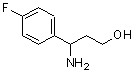 CAS 登录号：612532-52-2， 3-氨基-3-(4-氟苯基)-1-丙醇
