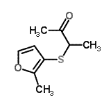CAS 登录号：61295-44-1， 3-[(2-甲基-3-呋喃基)硫基]-2-丁酮