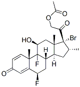 CAS#: 61339-38-6, 17-Bromo-6beta,9-Difluoro-11beta,21-Dihydroxy-16alpha-Methylpregna-1,4-Diene-3,20-Dione 21-Acetate