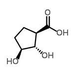 CAS#: 61348-34-3, (1R,2S,3S)-2,3-Dihydroxycyclopentanecarboxylic Acid