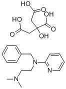CAS 登录号：6138-56-3， 曲吡那敏柠檬酸盐