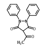 CAS 登录号：6139-79-3， 4-乙酰基-1,2-二苯基-吡唑烷-3,5-二酮