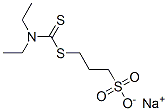 CAS 登录号：6142-42-3， 3-[[(二乙基氨基)硫代甲酰]硫代]丙烷磺酸钠