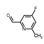 CAS#: 614752-47-5, 4-Fluoro-6-methyl-2-pyridinecarbaldehyde