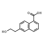CAS 登录号：614754-39-1， 6-(2-羟基乙基)-1-萘甲酸