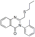 CAS 登录号：61554-69-6， 3-(2-甲基苯基)-2-[(丙硫基)甲基]喹唑啉-4(3H)-酮