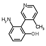 CAS 登录号：615572-95-7， 3-氨基-2-(4-甲基-3-吡啶基)苯酚