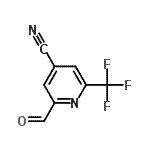 CAS#: 615580-27-3, 2-Formyl-6-(trifluoromethyl)isonicotinonitrile