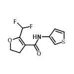 CAS#: 616204-54-7, 2-(Difluoromethyl)-N-(3-thienyl)-4,5-dihydro-3-furancarboxamide