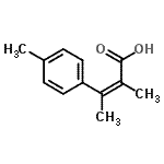 CAS 登录号：61712-26-3， (2Z)-2-甲基-3-(4-甲基苯基)-2-丁烯酸