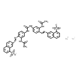 CAS#: 61725-04-0, Disodium 7,7'-{Carbonylbis[Imino(2-Acetamido-4,1-Phenylene)-2,1-Diazenediyl]}Di(1-Naphthalenesulfonate)