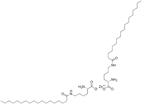CAS 登录号：61745-58-2， N6-(1-氧代十八烷基)-L-赖氨酸锌(2+)
