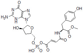 CAS 登录号：61756-21-6， 丁烯二酰环鸟苷酸-酪氨酸甲酯