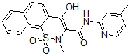 CAS 登录号:61764-15-6, 4-羟基-2-甲基-N-(4-甲基-2-吡啶基)-2H-萘并(2,1-e)-1,2-噻嗪-3-甲酰胺 1,1-二氧化物