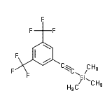 CAS 登录号：618092-28-7， {[3,5-二(三氟甲基)苯基]乙炔基}(三甲基)硅烷