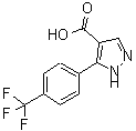 CAS 登录号：618383-45-2， 5-[4-(三氟甲基)苯基]-1H-吡唑-4-羧酸