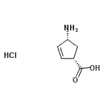 CAS#: 61865-62-1, (1S,4R)-4-Amino-2-Cyclopentene-1-Carboxylic Acid Hydrochloride (1:1)