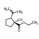 CAS 登录号：619297-01-7， 乙基(1R,2R)-1-羟基-2-异丙烯基环戊烷羧酸酯