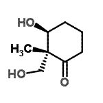 CAS 登录号：619335-75-0， (2R,3S)-3-羟基-2-(羟基甲基)-2-甲基环己酮
