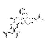 CAS#: 61968-27-2, 2-[{5-Acetamido-4-[(2-Bromo-4,6-Dinitrophenyl)Diazenyl]-2-Methoxyphenyl}(Benzyl)Amino]Ethyl Acetate