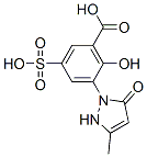 CAS 登录号：6201-74-7， 1-(2-羟基-3-羧基-5-磺基苯基)-3-甲基-5-吡唑啉酮
