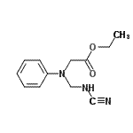 CAS 登录号：62011-92-1， 乙基N-[(氰基氨基)甲基]-N-苯基甘氨酸酯