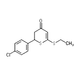 CAS#: 620158-95-4, 2-(4-Chlorophenyl)-6-(ethylsulfanyl)-2,3-dihydro-4H-thiopyran-4-one
