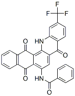 CAS 登录号：6219-97-2， N-[5,8,13,14-四氢-5,8,14-三氧代-11-(三氟甲基)萘并[2,3-c]吖啶-6-基]苯甲酰胺