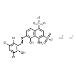 CAS 登录号：6222-49-7， 二钠4-氨基-5-羟基-6-[(2,3,5-三氯-6-羟基苯基)偶氮]-1,3-萘二磺酸酯