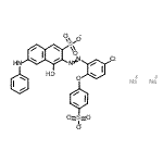 CAS 登录号：6222-58-8， 二钠6-苯胺基-3-{[5-氯-2-(4-磺酸苯氧基)苯基]偶氮}-4-羟基-2-萘磺酸酯