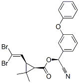 CAS 登录号：62229-77-0， [(S)-氰基-(3-苯氧基苯基)甲基](1R,3R)-3-(2,2-二溴乙烯基)-2,2-二甲基-环丙烷-1-羧酸酯