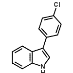 CAS 登录号：62236-80-0， 3-(4-氯苯基)-1H-吲哚