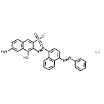 CAS 登录号：6227-04-9， 钠6-氨基-4-羟基-3-{[4-(苯基偶氮)-1-萘基]偶氮}-2-萘磺酸酯