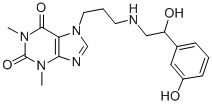 CAS#: 62401-82-5, 7-[3-[[2-Hydroxy-2-(M-Hydroxyphenyl)Ethyl]Amino]Propyl]Theophyline