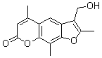 CAS 登录号：62442-59-5， 3-(羟基甲基)-2,5,9-三甲基-7H-呋喃并[3,2-g][1]苯并吡喃-7-酮